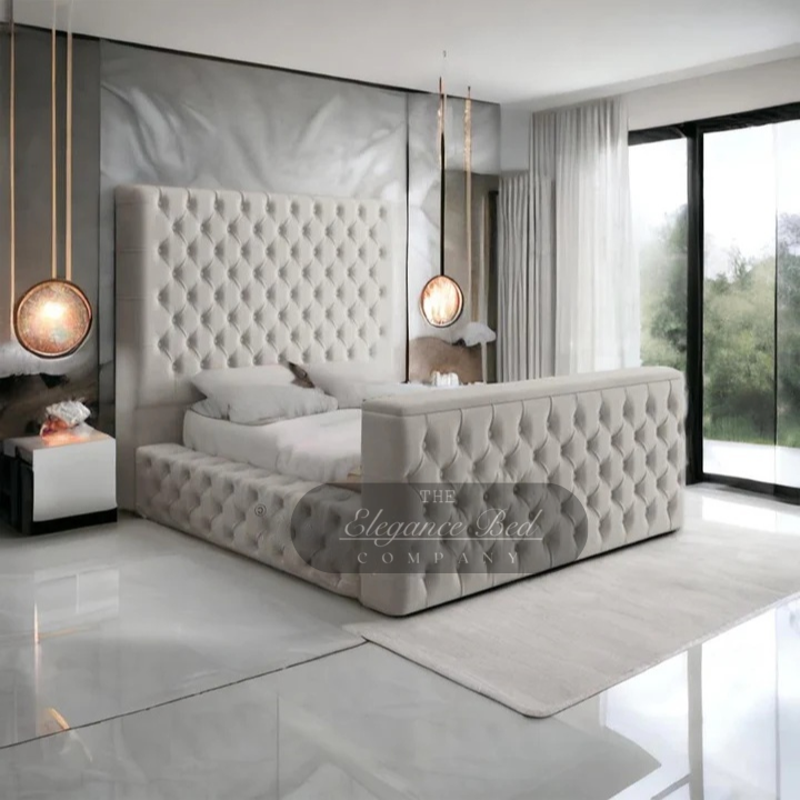 Bespoke Paris Chesterfield Designer TV Bed – The Elegance Bed Company