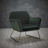 CHARLES ARMCHAIR RACING GREEN