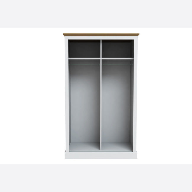 DEVON 2 DOOR SLIDING WARDROBE WHITE