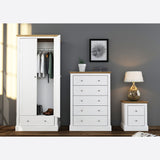 DEVON 2 DOOR WARDROBE WHITE