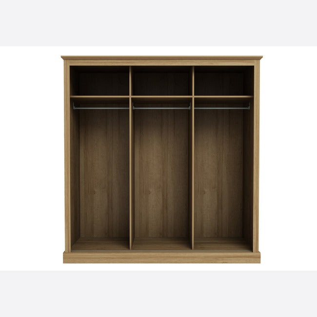 DEVON 3 DOOR SLIDING WARDROBE OAK