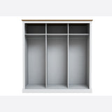 DEVON 3 DOOR SLIDING WARDROBE WHITE