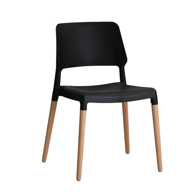 RIVA CHAIR BLACK (PACK OF 2)