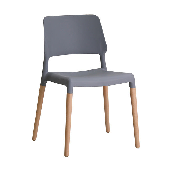 RIVA CHAIR GREY (PACK OF 2)