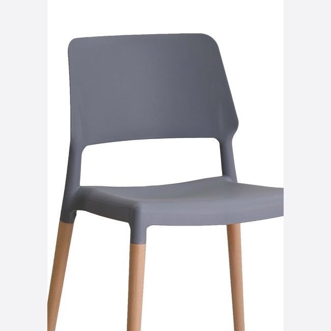 RIVA CHAIR GREY (PACK OF 2)