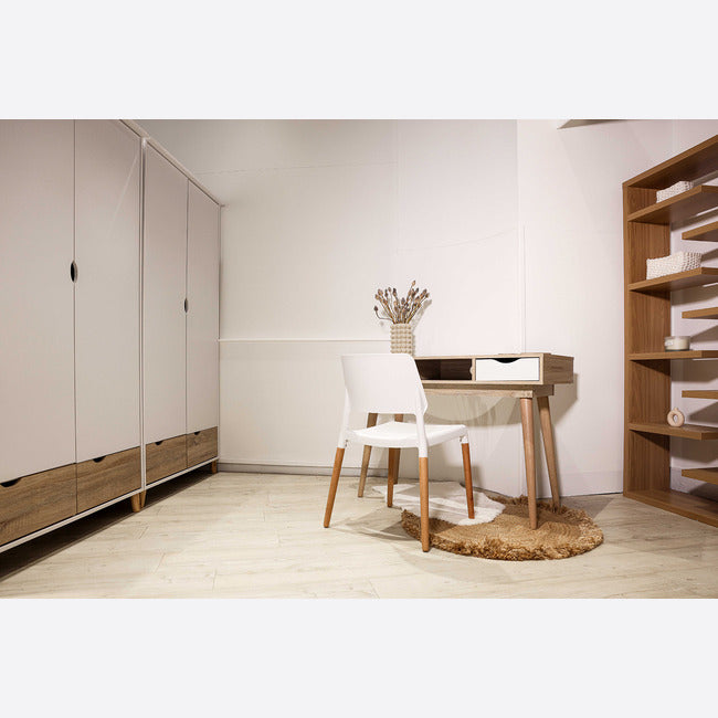 STOCKHOLM 2 DOOR WARDROBE WHITE-OAK