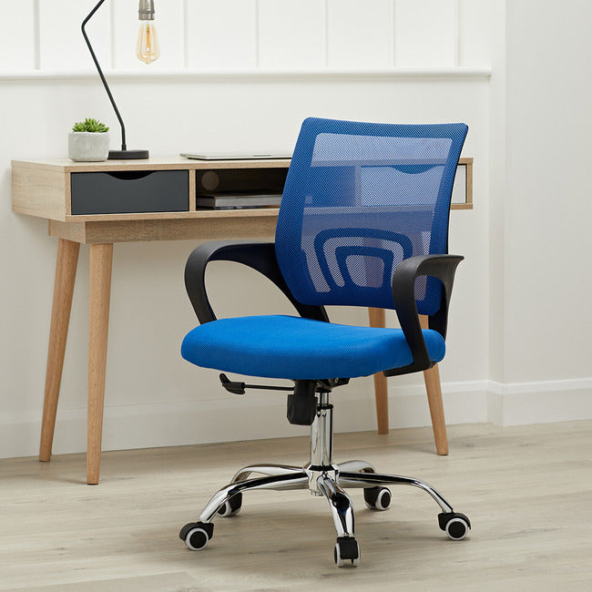 TATE MESH BACK OFFICE CHAIR BLUE