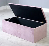 Panel Design Storage Ottoman Box